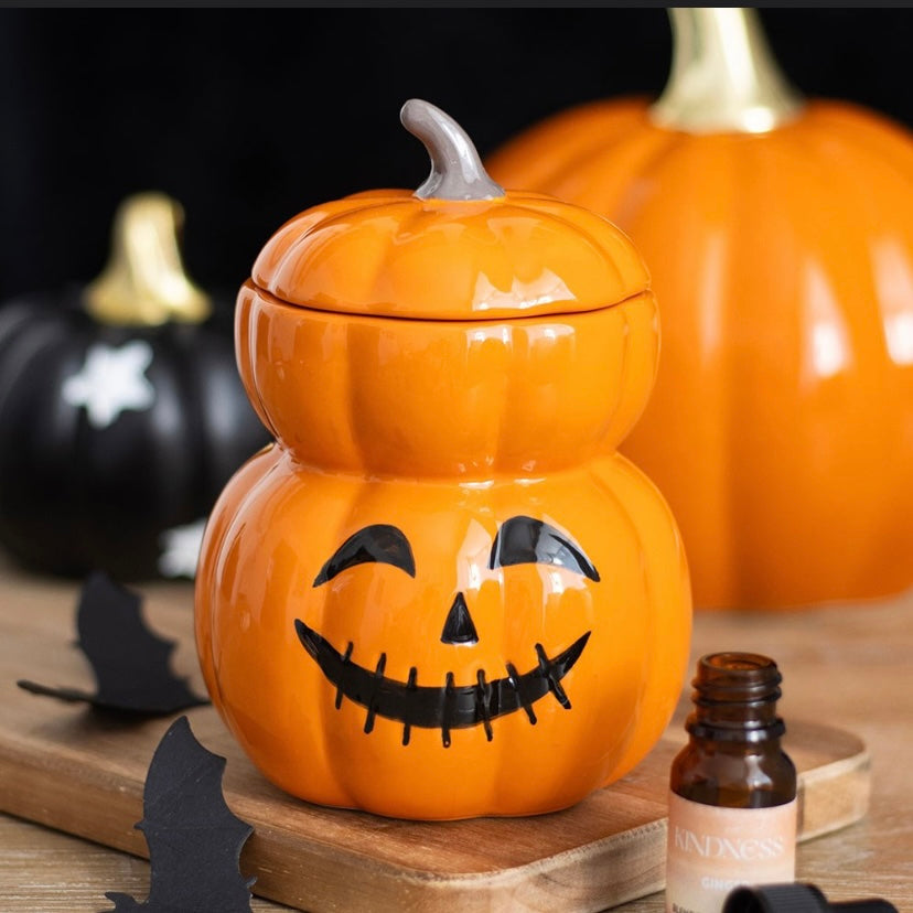 Stacked Pumpkin Wax Melt Burner