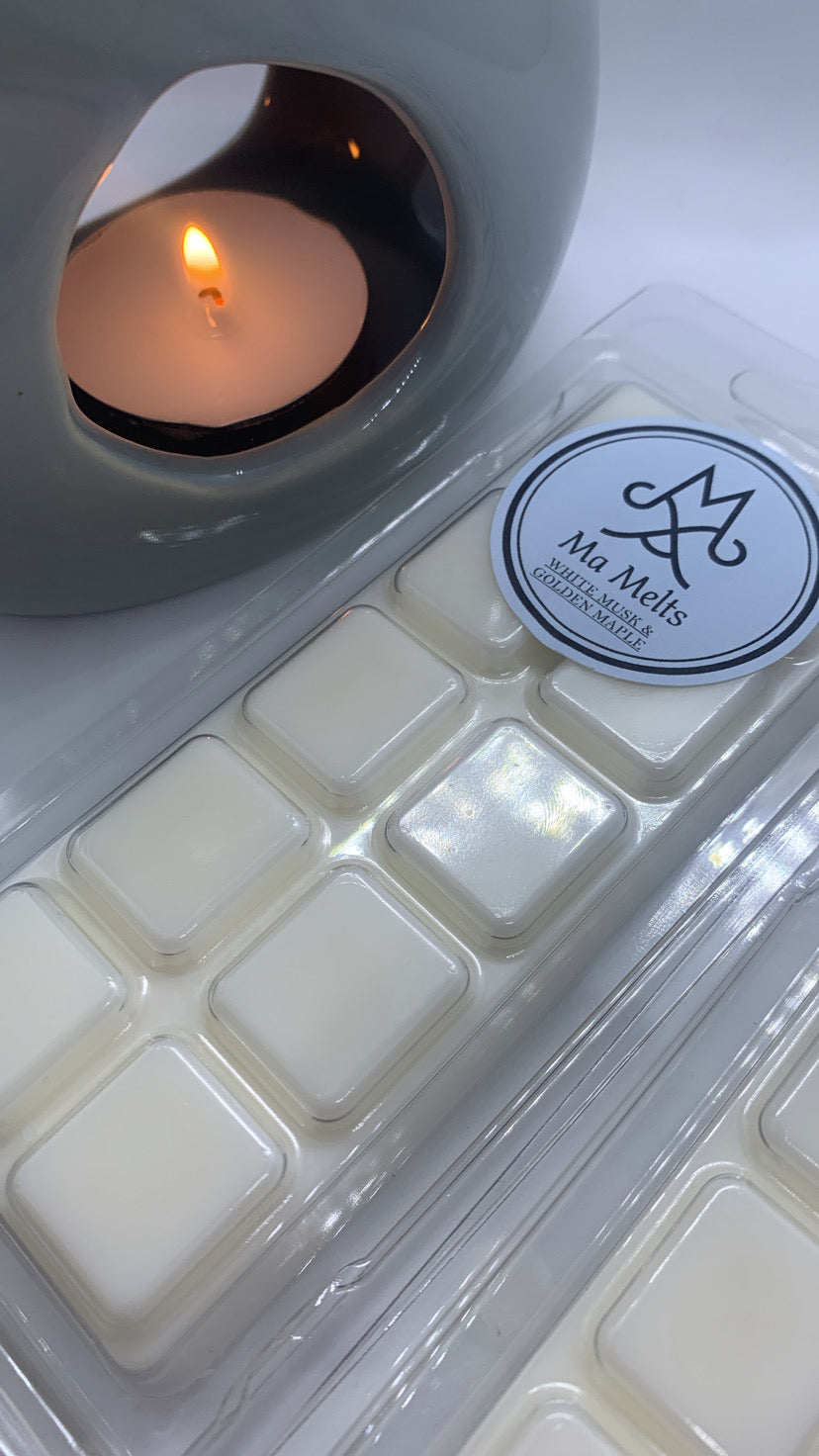 White Musk & Golden Maple Fragranced Wax Melt 50g