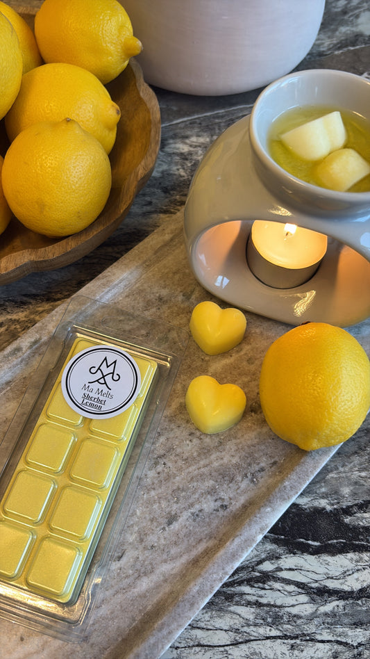 Sherbet Lemon Fragranced Wax Melt Snapbar 50g
