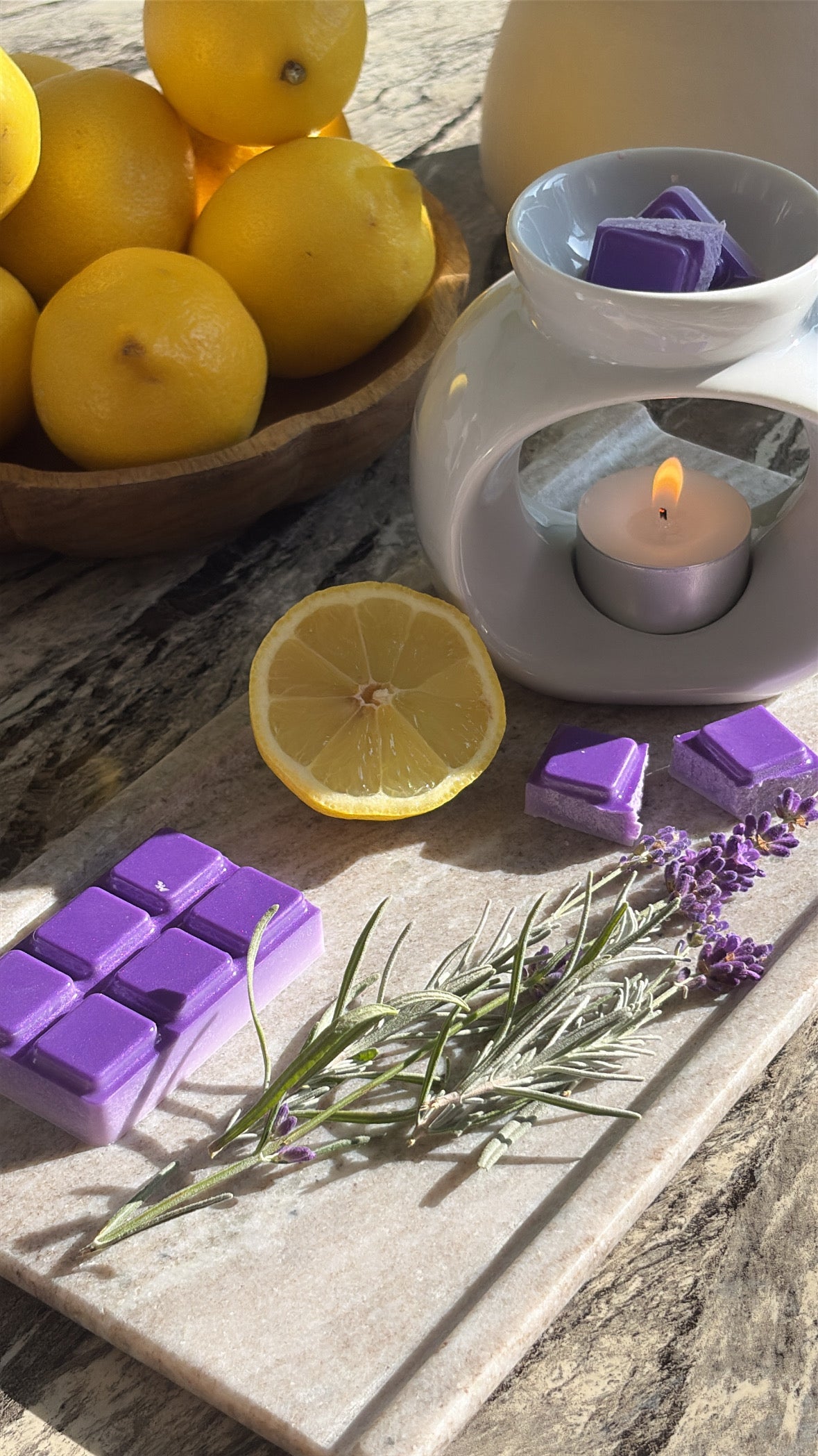 Lemon Lavender Fragranced Wax Melt Snapbar 50g