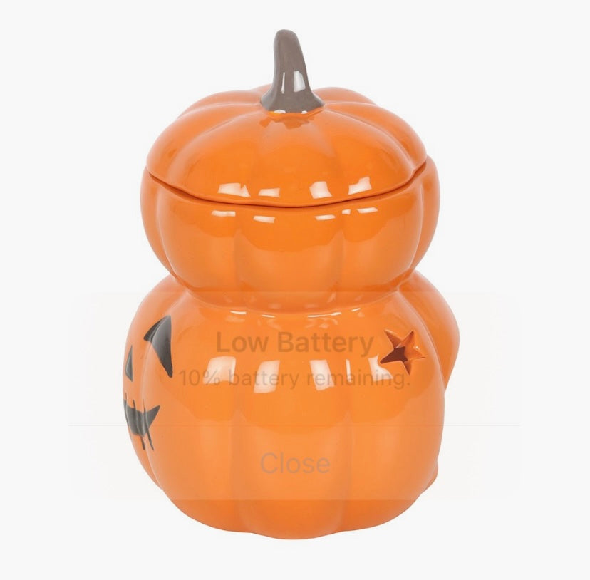 Stacked Pumpkin Wax Melt Burner