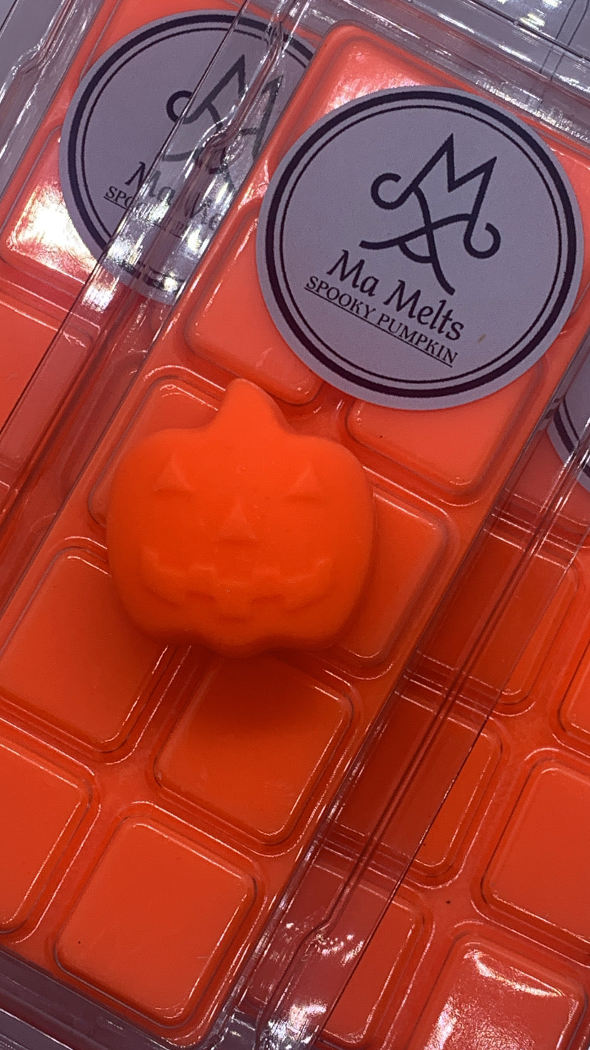 Spooky Pumpkin  Fragranced Wax Melt 50g Snapbar - Halloween