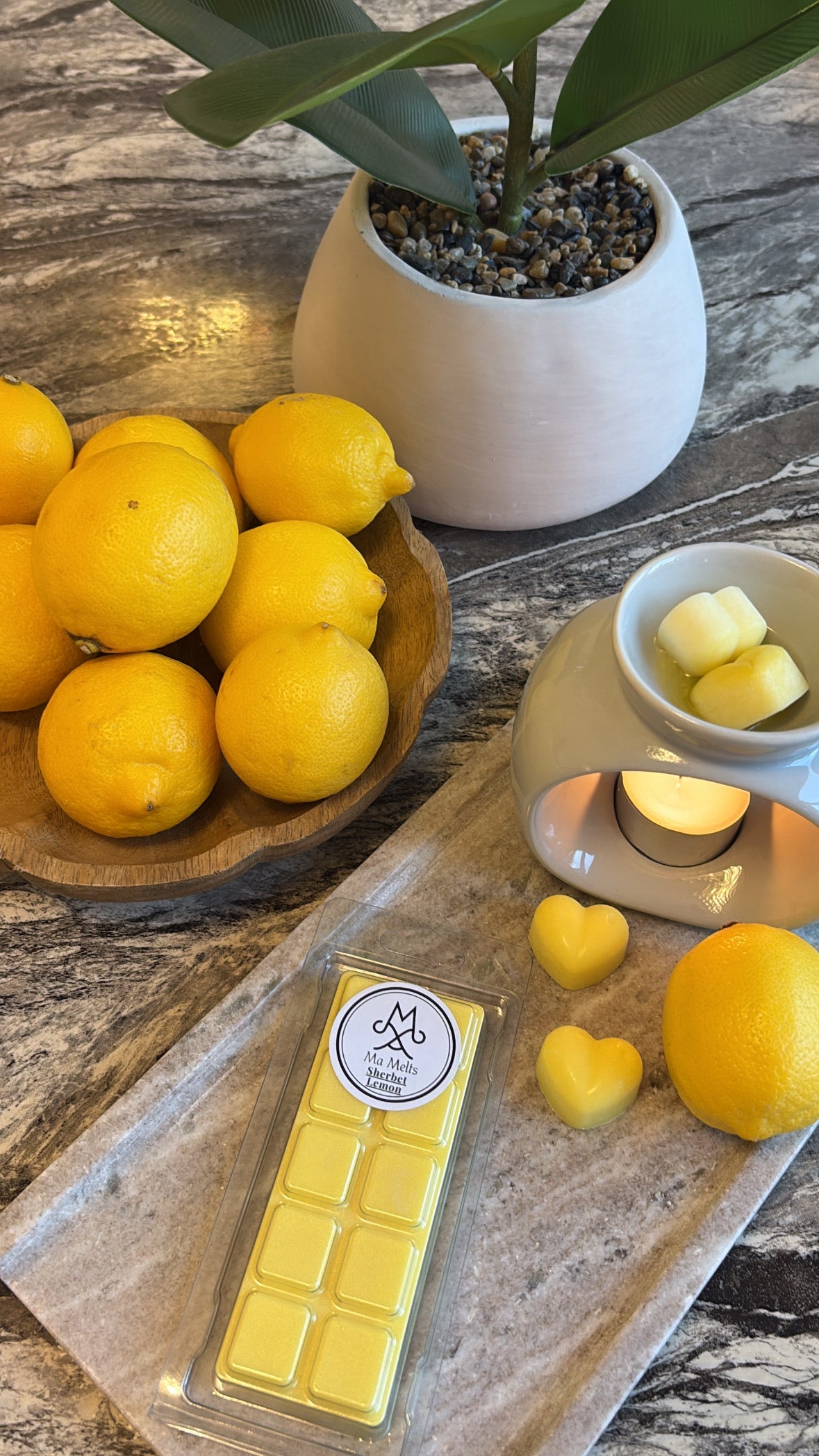 Sherbet Lemon Fragranced Wax Melt Snapbar 50g
