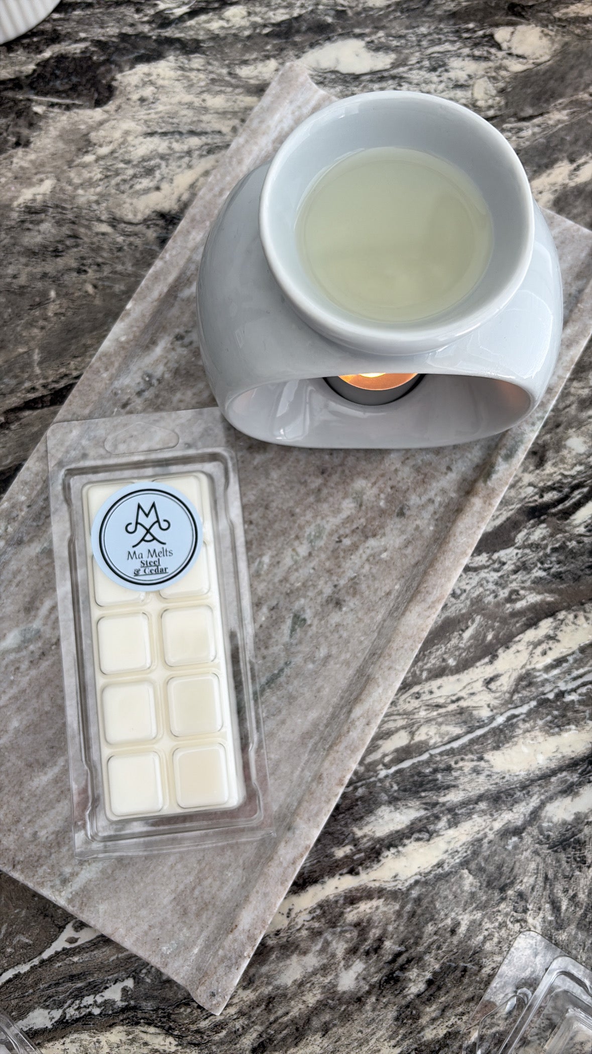 Steel & Cedar Fragranced Wax Melt Snapbar 50g
