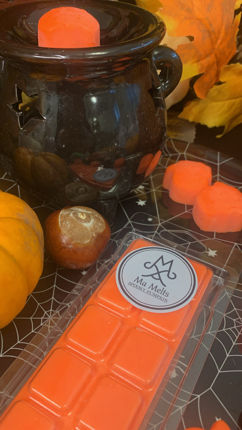 Spooky Pumpkin  Fragranced Wax Melt 50g Snapbar - Halloween