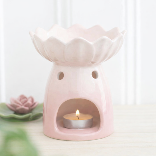 Pink Water Lily Wax Melt Burner