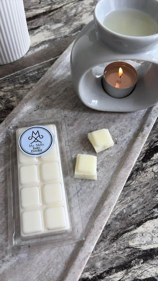 Baby Powder Fragranced  Wax Melt Snapbar 50g